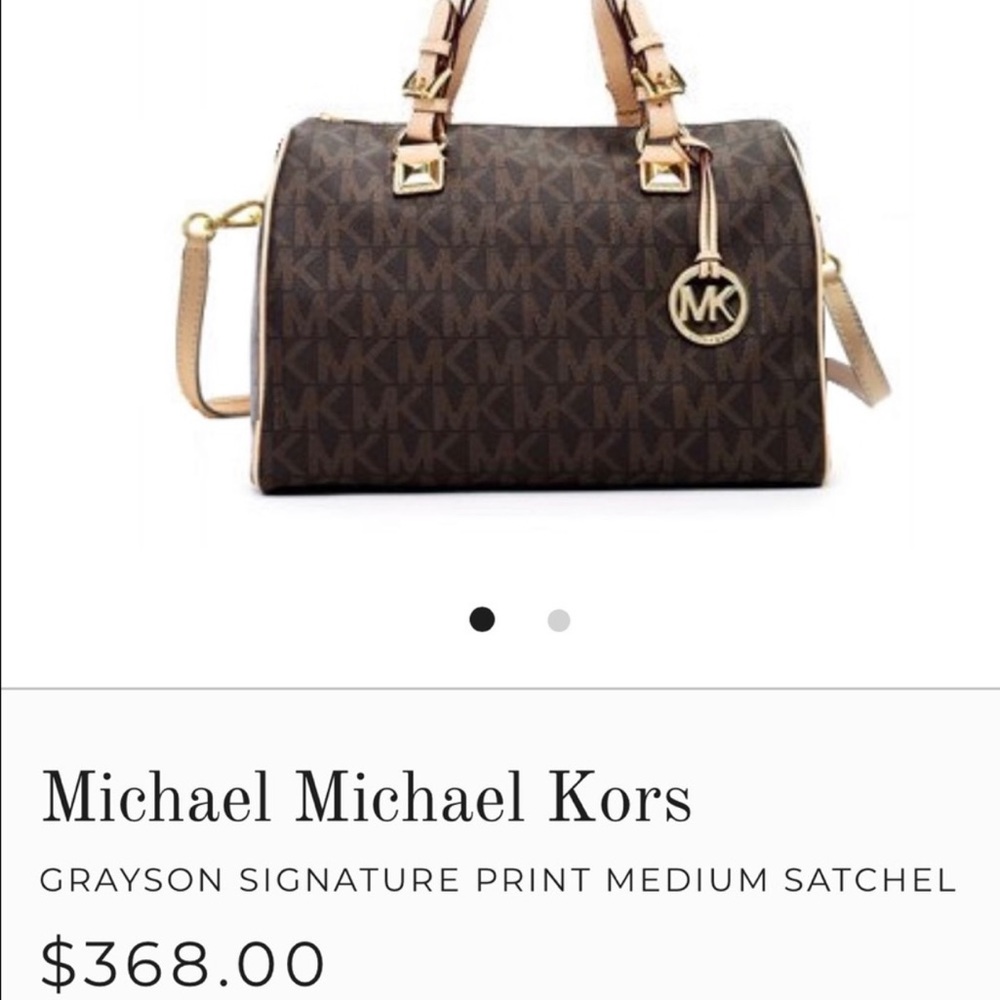 Michael Kors Large Grayson Logo Satchel